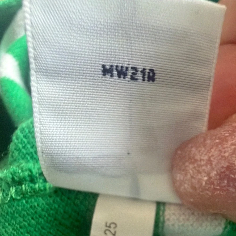 Polo Ralph Lauren Mens Green White Striped Short Sleeve Polo Shirt LT Tall